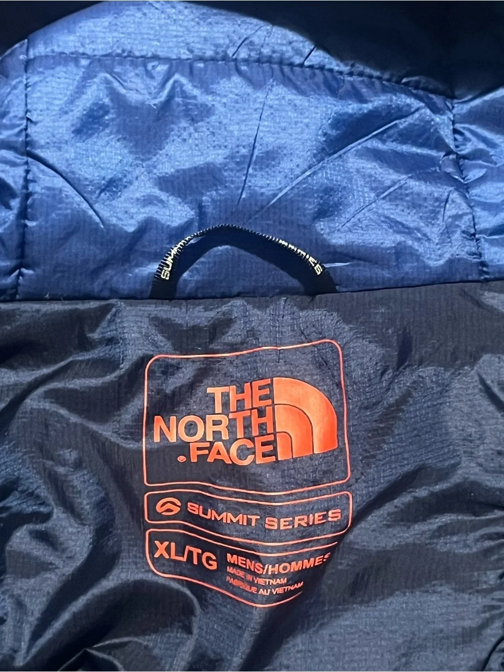 The North Face Men's Royal Blue Quilted Insulated Puffer Jacket